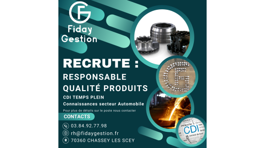 RESPONSABLE QUALITÉ PRODUITS